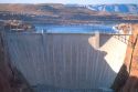 Glen Canyon Dam on the Colorado River at Page, Arizona.