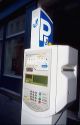 Public parking payment vending machine in Paris France.