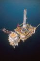 Offshore oil rig near Long Beach, California.