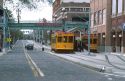 Trolley  street car in Ybor City, Tampa, Florida.