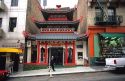 A pagoda style bank in Chinatown, San Francisco, California.