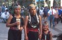 Mapuche indian women in Santiago, Chile.