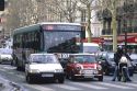 Traffic in Paris, France.