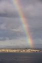 Rainbow over Monterey Bay, California.
