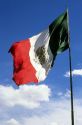 The national flag of Mexico.