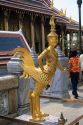 A statue at The Grand Palace in Bangkok, Thailand.