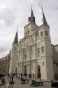 St. Louis Cathedral at Jackson Square in the French Quarter of New Orleans, Louisiana.