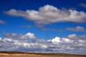 Clouds over the desert in New Mexico.