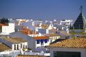 Rooftops of homes in Ronda, Spain.