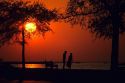 Sunset on Lake Ponchartrain, Louisiana.
