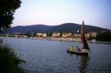 Sailing on the Neckar River in Heidelberg, Germany.
