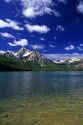 Stanley Lake and the Sawtooth Mountains near Stanley, Idaho.