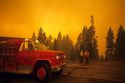 Historic 1988 forest fire in Yellowstone National Park, Wyoming.