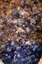 Amathest crystals at a gemstone mine in Libertad, Argentina.