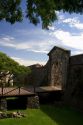 Drawbridge at historic fort in Colonia, Uraguay.