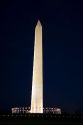 The Washington Monument lit up at night in Washington, D.C.