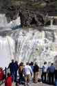 Observation deck at Shoshone Falls on the Snake River near Twin Falls, Idaho.
