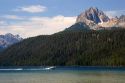 Mt. Heyburn of the Sawtooth Mountains at Redfish Lake in Stanley, Idaho.