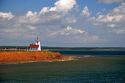 Lighthouse at North Umberland on Prince Edward Island, Canada.