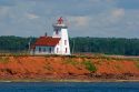 Lighthouse at North Umberland on Prince Edward Island, Canada.