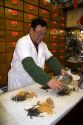 Chinese herbalist in Chicago's Chinatown, Illinois.