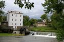The historic Roller Mill on the Big Raccoon Creek at Mansfield, Indiana.