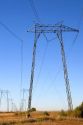 Electric power transmission lines near Richvale, California.
