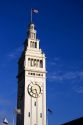 Clock tower on the Ferry Building in San Francisco, California.
