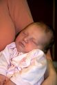 A newborn baby girl. MR