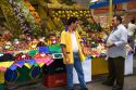 A variety of fruit being sold at the Mercado Municipal in Sao Paulo, Brazil.