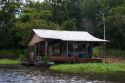 A house along the Arasa River in the Amazon jungle near Manaus, Brazil.