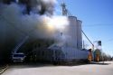 Grain elevator and lumber yard fire in Nampa, Idaho.