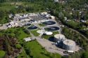 Aerial view of a sewage treatment plant in Boise, Idaho.