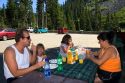 Family  picnic at Mt. Rainier National Park, Washington.