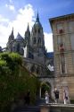The Bayeux Cathedral in the commune of Bayeux in the region of Basse-Normandie, Normandy, France.