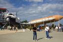 Rocket Garden at the Kennedy Space Center Visitor Complex in Cape Canaveral, Florida.