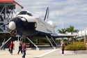 Rocket Garden at the Kennedy Space Center Visitor Complex in Cape Canaveral, Florida.