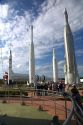 Rocket Garden at the Kennedy Space Center Visitor Complex in Cape Canaveral, Florida.
