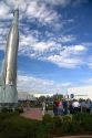 Rocket Garden at the Kennedy Space Center Visitor Center in Cape Canaveral, Florida.