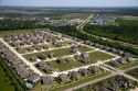 Aerial view of a suburban subdivision near Houston, Texas.