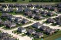 Aerial view of a suburban subdivision near Houston, Texas.