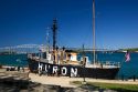 The Huron Lightship Museum at Pine Grove Park in Port Huron, Michigan.