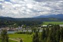 The Kootenai River passing through Bonners Ferry, Idaho.
