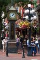 The Gastown Steam Clock located in Vancouver, British Columbia, Canada.
