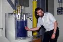 Nuclear physicist explains the workings of the Experimental Breeder Reactor II at the Idaho National Laboratory located in the desert between Arco and Idaho Falls, Idaho.