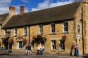 The Black Bear Inn and pub in the town of Moreton-in-Marsh, Gloucestershire, England.