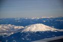 Aerial view of Mount St. Helens in Washington, USA.