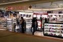 Travelers shop at a duty free store in the Narita International Airport, Tokyo, Japan.