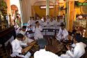 Musicians play music during a Cao Dai ceremony inside the Tay Ninh Holy See in Tay Ninh, Vietnam.