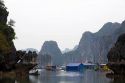 Floating village in Ha Long Bay, Vietnam.